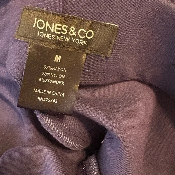 Jones New York Blue Wide Leg Pants - Picture 5 of 5